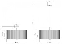Светильник подвесной в наборе с 5 Led лампами. Комплект от Lustrof №240895-708648