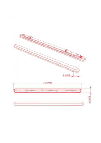Линейный светодиодный светильник Эра SPP-201-1-65K-036 (Б0047177) 