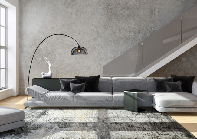 Торшер изогнутый Lucide Mesh 30773/01/30 