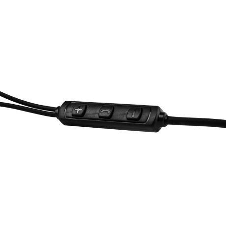 ERGOLUX ELX-WHP01-C02 (Наушники вкладыши с микрофоном проводные, 3.5мм, 1,2м, Черные, Коробка) (15282)