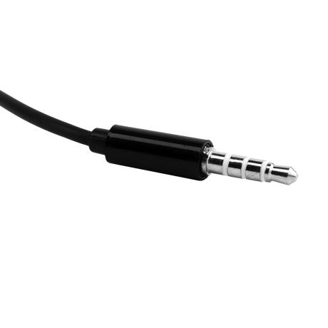 ERGOLUX ELX-WHP01-C02 (Наушники вкладыши с микрофоном проводные, 3.5мм, 1,2м, Черные, Коробка) (15282)