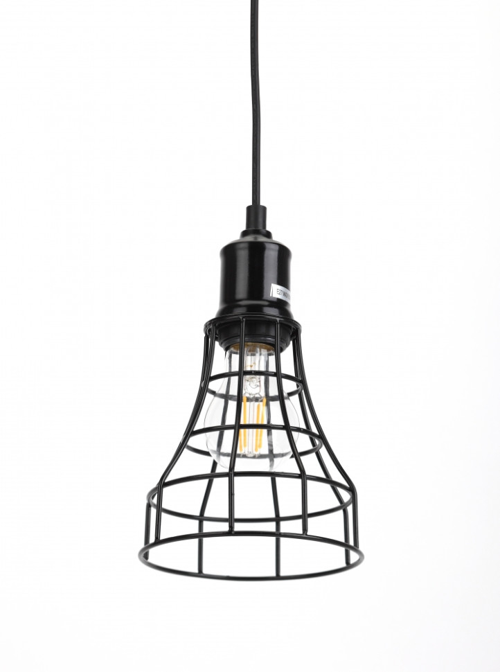Подвесной светильник ЭРА Loft PL10 BK Б0037457, цвет черный - фото 1