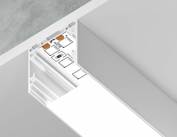 Короб накладной Ambrella Light Profile System GP GP2500WH