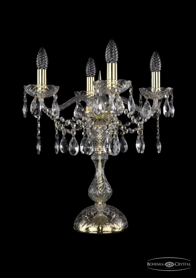 1413L/4/141-47/G Настольная лампа Bohemia Ivele Crystal