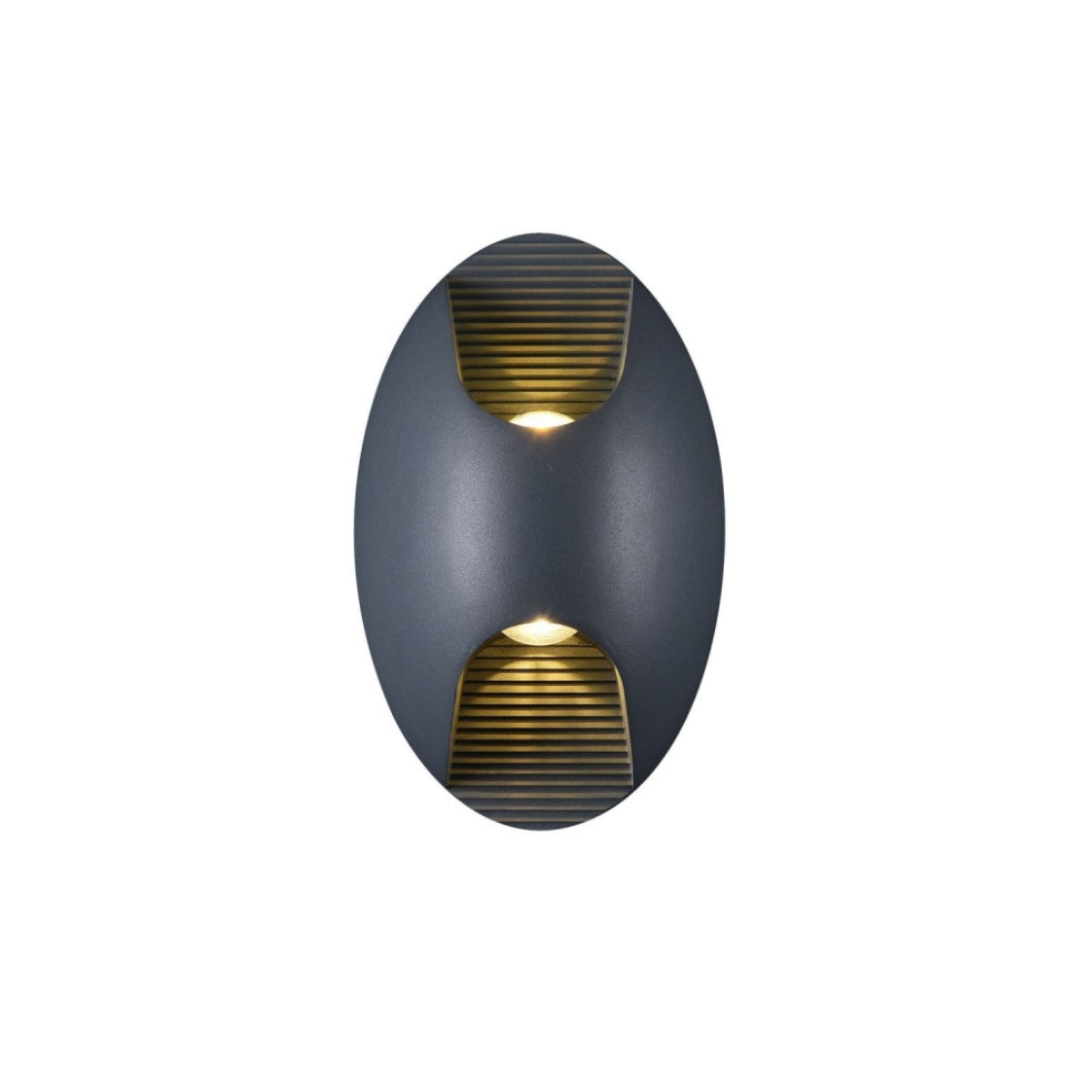 Уличный настенный светильник Favourite Bidirect 2685-2W, цвет черный - фото 1