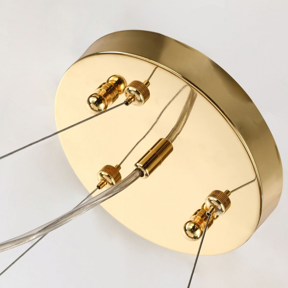 Люстра с лампочками, подвесная, комплект от Lustrof. №279825-617423, цвет золотой - фото 3