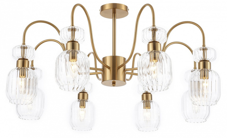 Люстра на штанге Escada Gloss 1141/8PL Clear 