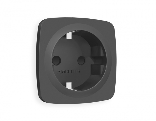 Накладка для розетки с заземлением и со шторками Ambrella Volt OMEGA OP9070 