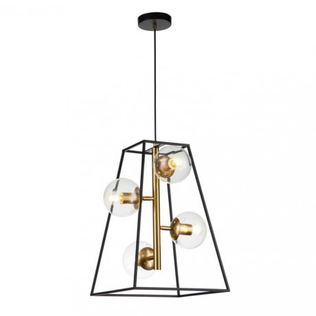 Подвесная люстра Indigo Faccetta 13005/A/4P Black 