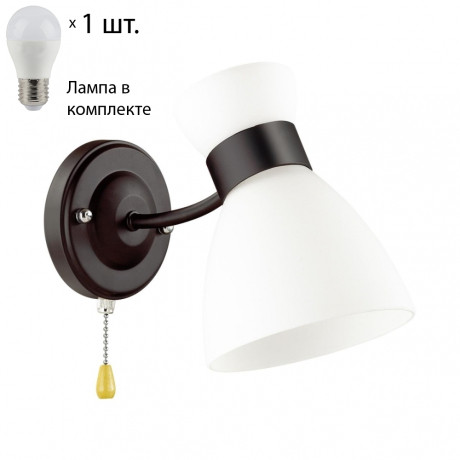 Бра с лампочкой Lumion Wilma 4534/1W+Lamps E27 P45 