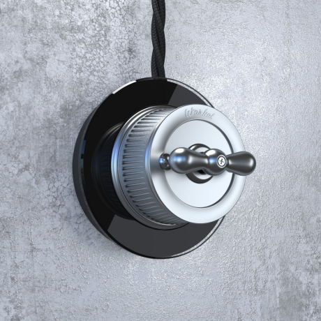 Выключатель на 4 положения Werkel Ретро (матовый хром) WL19-01-05