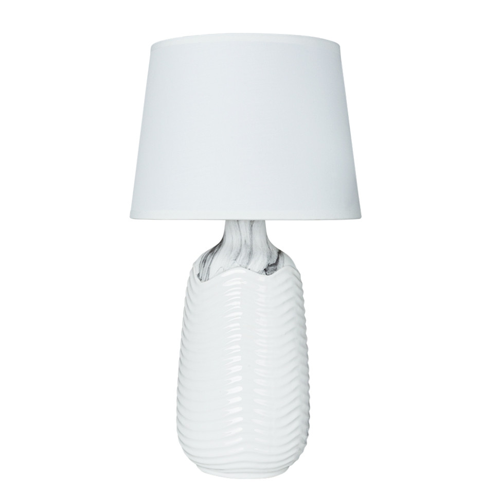 Декоративная настольная лампа Arte Lamp Shaula A4311LT-1WH, цвет ткань - фото 1