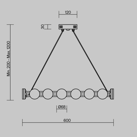 Подвесная люстра Freya Collar FR6180PL-L32B 