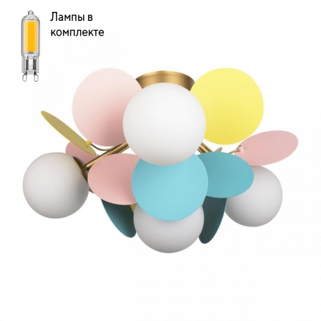 Светильник потолочный с Led лампочками в комплекте LOFT IT 10008/4C Mult+Lamps 