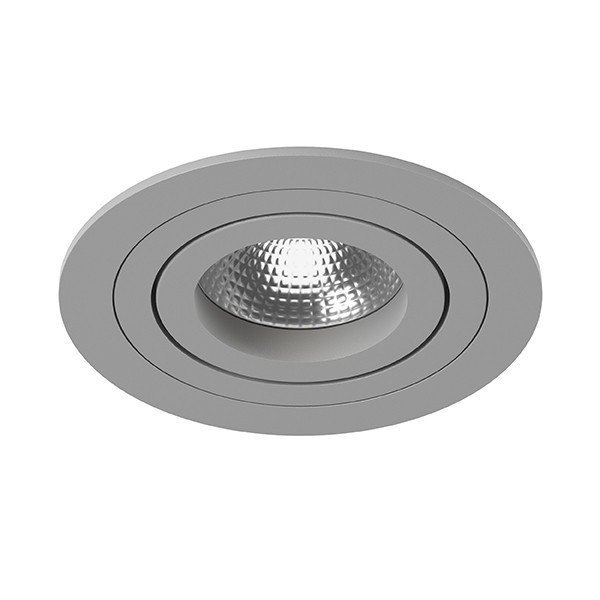 i61909 Встраиваемый точечный светильник Intero 16 Round Lightstar (комплект из 217619+217609), цвет серый - фото 1