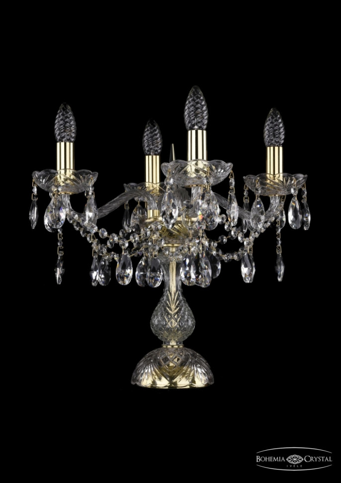 1413L/4/141-39/G Настольная лампа Bohemia Ivele Crystal ваза хрустальная crystal bohemia 20 см