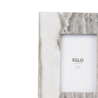 423174 Фоторамка SIAYAN L190, B30, H240 стекло, мрамор, коричневый, белый Eglo