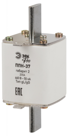 Плавкий предохранитель ЭРА PRO  ППН-37, габарит 2, 200А (767711)