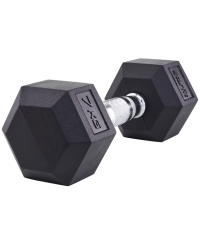 Нарушена упаковка!  <381811> Гантель гексагональная DB-301 7 кг, обрезиненная, черный 4680459126740