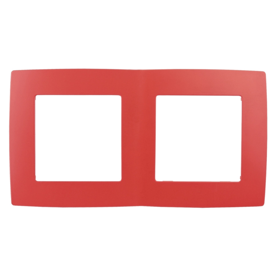 Рамка на 2 поста (красный) Эра 12-5002-23 (12-5002-23) Б0019397 - фото 1