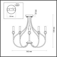 Люстра потолочная Lumion Mackenzie 4495/5C