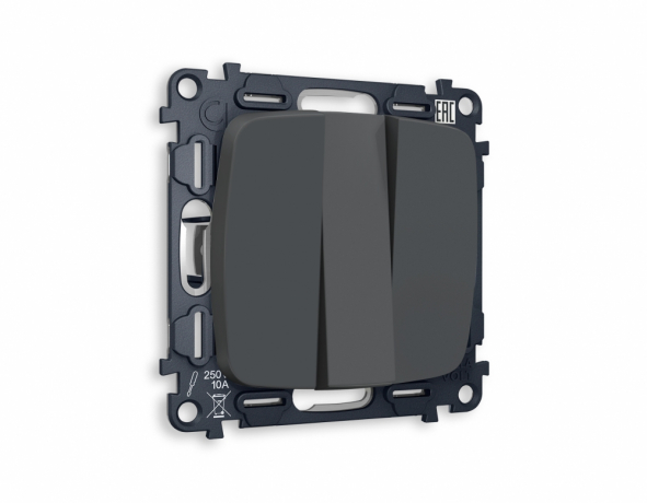 Выключатель трехклавишный без рамки Ambrella Volt OMEGA MO905010