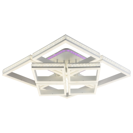 Светодиодная диммируемая люстра с ПДУ Profit Light 6000/4+4A WHT 568W+10W RGB 