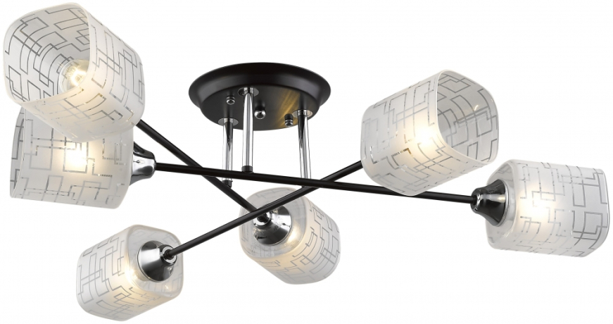 Потолочная люстра Velante с поддержкой Маруся 703-127-06-М 