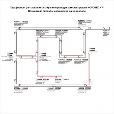 Трек накладной Novotech PORT 135238