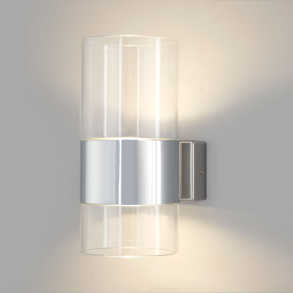 Настенный светильник 40021/1 LED хром/прозрачный Eurosvet (a062085) поднос mirror 31×22×4 см прозрачный