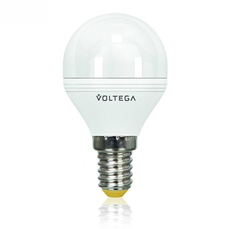 Светодиодная диммируемая лампа E14 6W 4000К (белый) Simple Voltega 5494, цвет серый