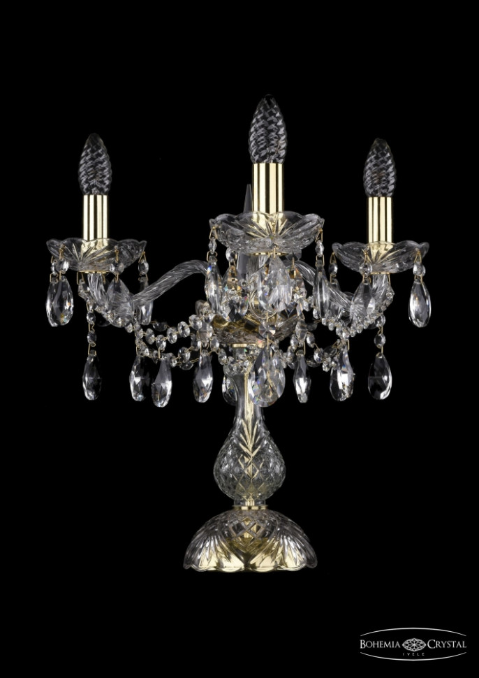 1413L/3/141-39/G Настольная лампа Bohemia Ivele Crystal ваза crystal bohemia pinwheel 20 5 см