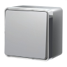 Выключатель одноклавишный влагозащищенный (серебряный) Werkel  283015 (a052767)