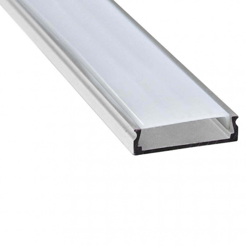Профиль алюминиевый накладной широкий, серебро, CAB263 10277 полубусины самоклеющиеся d 8 мм серебро