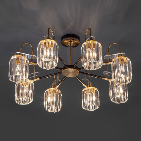 Люстра на штанге Eurosvet Tenia 70090/8 черный 