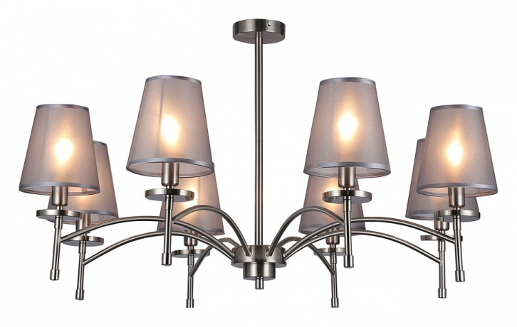Люстра на штанге Escada Faith 694/8PL Nickel 