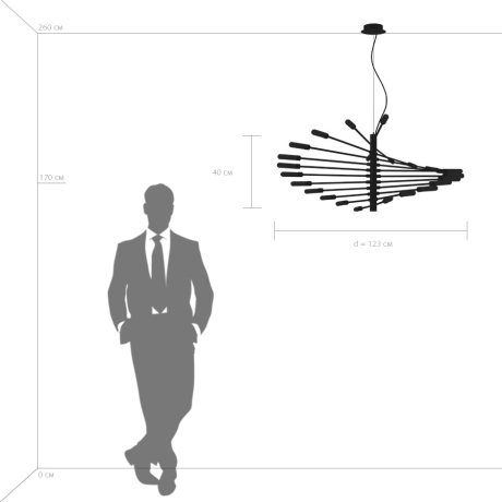 Подвесная люстра Lightstar с поддержкой Маруся Ragno 733247 