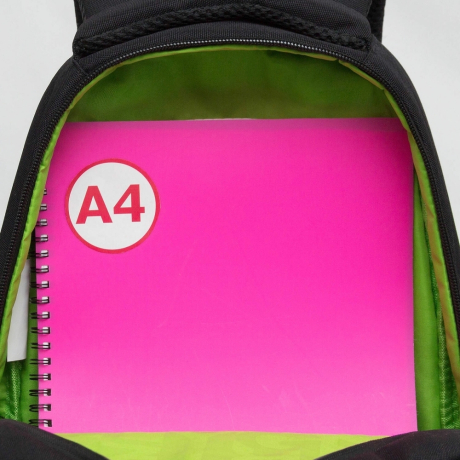 Нарушена упаковка!  <710062> Рюкзак GRIZZLY школьный, укрепленная спинка, 3 отделения, для девочек, KITTENS, фиолетовый, 39х30х20 см, RG-362-4/2 (272816)