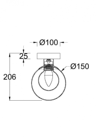 Накладной светильник Maytoni Basic form MOD521WL-01G1