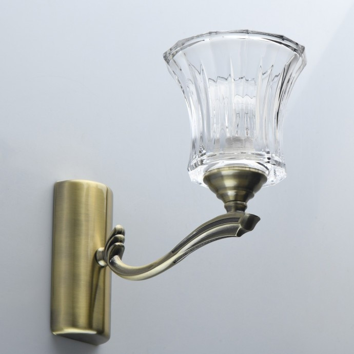 Бра со свeтодиодной лампочкой E14, комплект от Lustrof. №196683-667794, цвет бронза - фото 4