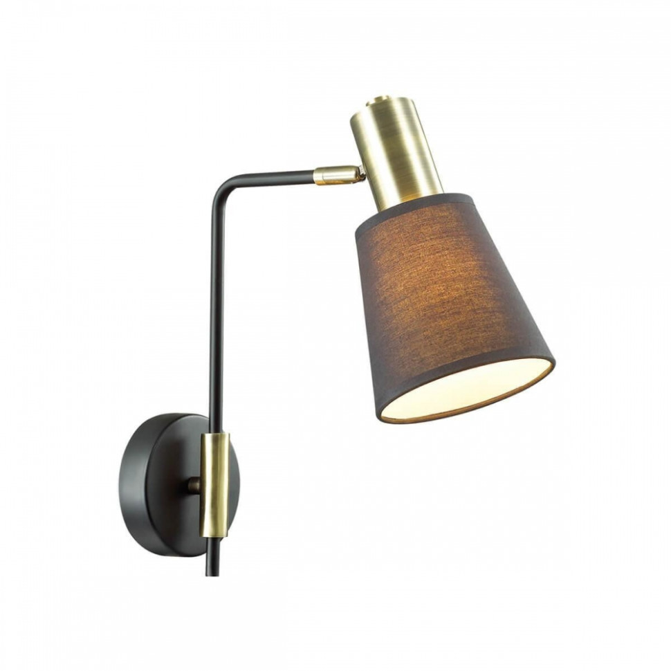 Бра со светодиодной лампочкой E14, комплект от Lustrof. №141695-626785, цвет черный