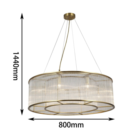 Люстра с лампочками, подвесная, комплект от Lustrof. №303348-617334 