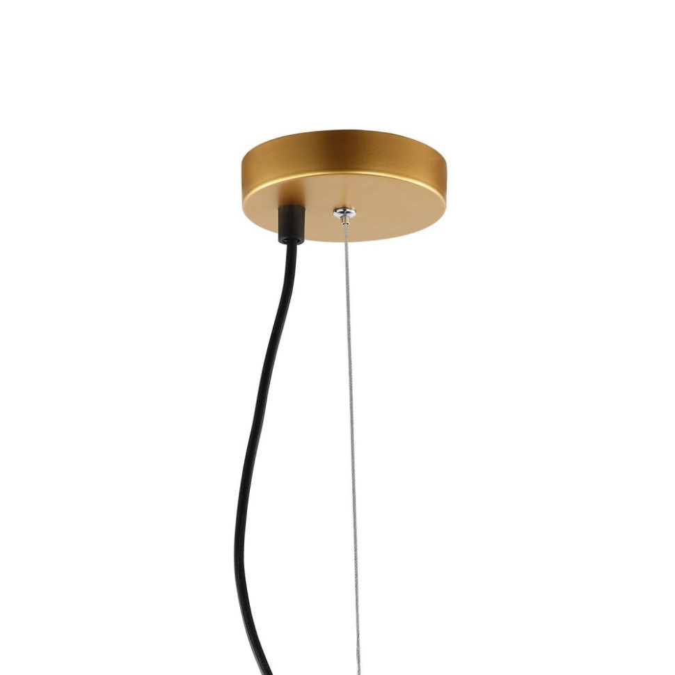 Люстра с лампочками, подвесная, комплект от Lustrof. №176815-617426, цвет окрашенное золото - фото 3