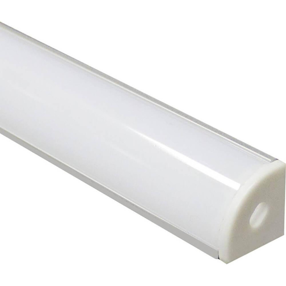 2м. Накладной алюминиевый профиль для светодиодной ленты Feron CAB280 (10299), цвет серебро - фото 1