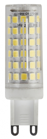 Лампа светодиодная ЭРА G9 9W 2700K прозрачная LED JCD-9W-CER-827-G9 Б0033185 