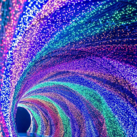 10м. Уличная гирлянда нить розовый свет Ardecoled 230V ARD-String-Classic-10000-Black-100Led-Flash Pink 025807