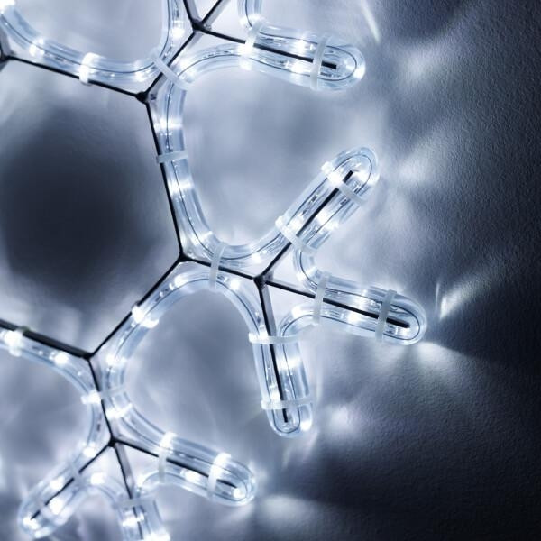 Светодиодная фигура Снежинка холодный свет Ardecoled ARD-Snowflake-M7-450X375-126Led White (34249), цвет белый - фото 2
