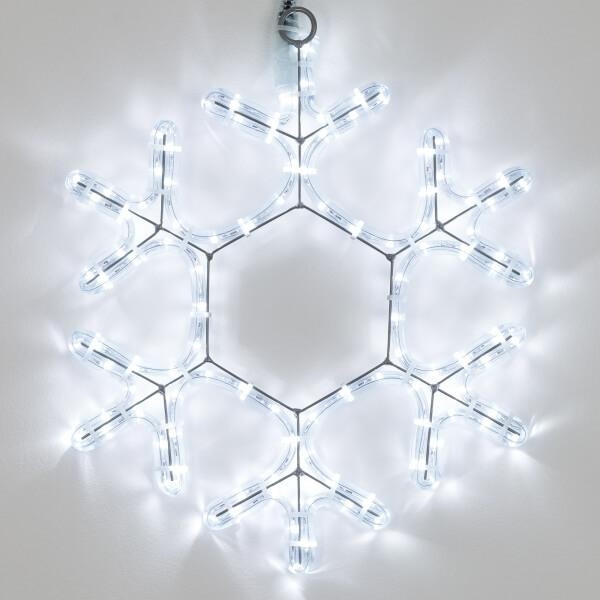 Светодиодная фигура Снежинка холодный свет Ardecoled ARD-Snowflake-M7-450X375-126Led White (34249), цвет белый - фото 4
