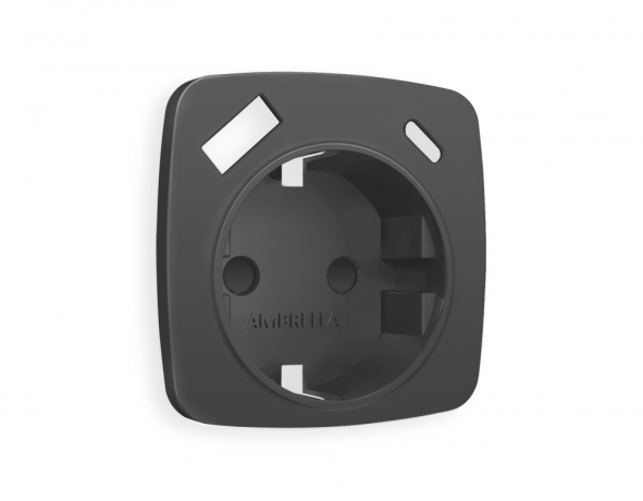 Накладка для розетки с заземлением и со шторками и 2хUSB type A и C Ambrella Volt OMEGA OP9100 