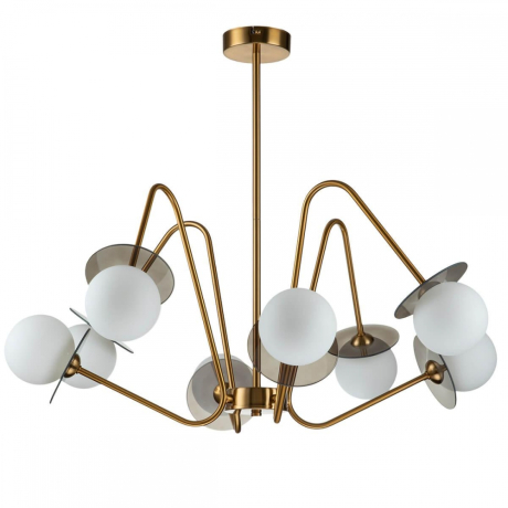 Люстра на штанге Indigo Jazz 11020/8R Brass 